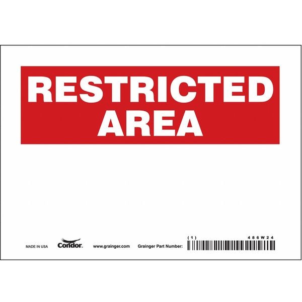 Restricted Area Sign, 7