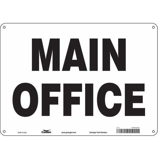 Safety Sign, 10 in Height, 14 in Width, Polyethylene, Horizontal Rectangle, English, 486X86