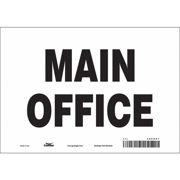 Safety Sign, 7 in Height, 10 in Width, Vinyl, Vertical Rectangle, English, 486X87