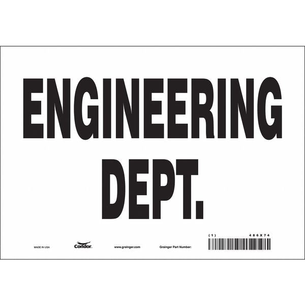 Safety Sign, 7 in Height, 10 in Width, Vinyl, Vertical Rectangle, English, 486X74