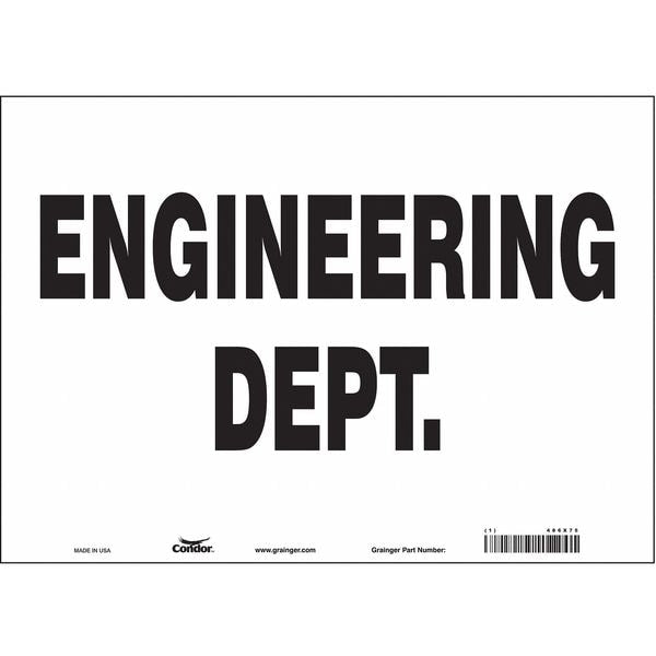 Safety Sign, 10 in Height, 14 in Width, Vinyl, Horizontal Rectangle, English, 486X75