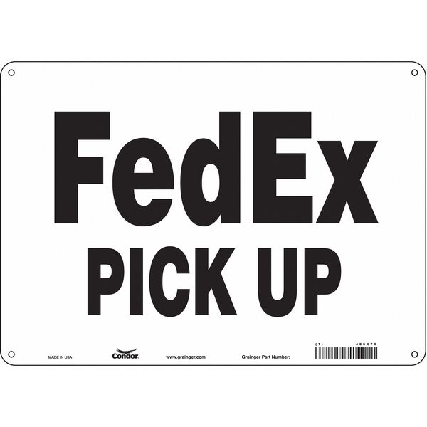 Safety Sign, 10 in Height, 14 in Width, Polyethylene, Horizontal Rectangle, English, 486X79