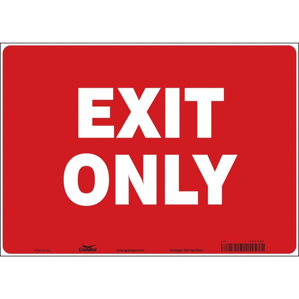 Safety Sign, 10 in x 14 in, Vinyl