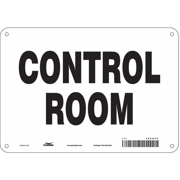 Safety Sign, 7 in Height, 10 in Width, Polyethylene, Vertical Rectangle, English, 486X65