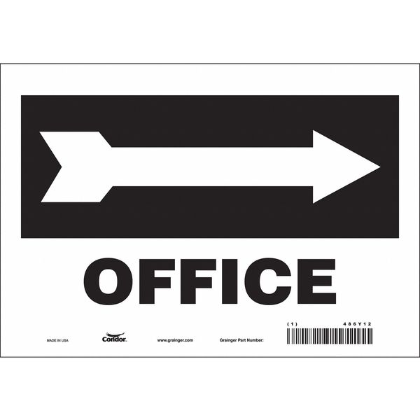 Safety Sign, 7 in Height, 10 in Width, Vinyl, Vertical Rectangle, English, 486Y12