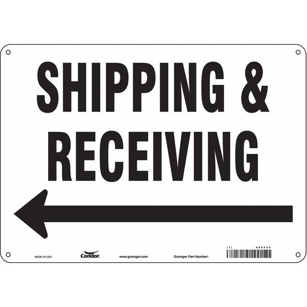 Safety Sign, 10 in Height, 14 in Width, Polyethylene, Horizontal Rectangle, English, 486Y59