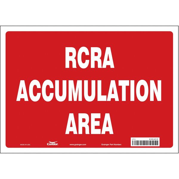 Chemical Sign, 10 in H, 14 in W, Vinyl, Horizontal Rectangle, English, 486A50