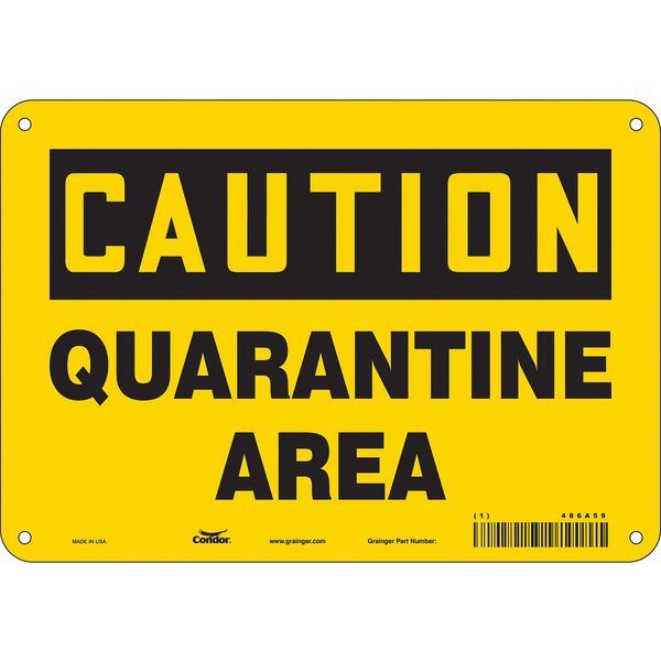 Chemical Sign, 7 in H, 10 in W, Polyethylene, Vertical Rectangle, English, 486A59