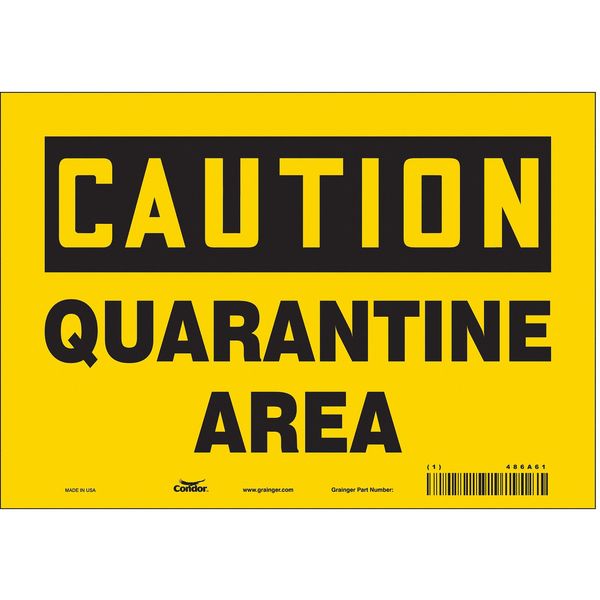 Chemical Sign, 7 in H, 10 in W, Vinyl, Vertical Rectangle, English, 486A61
