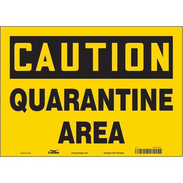 Chemical Sign, 10 in H, 14 in W, Vinyl, Horizontal Rectangle, English, 486A62