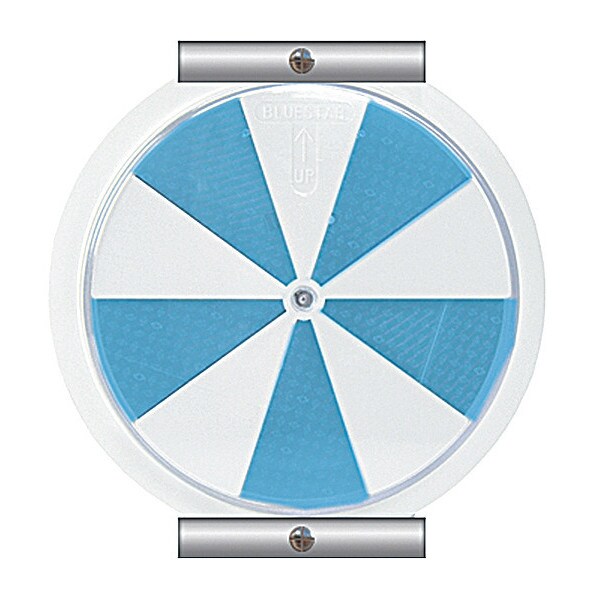Ice Alert Indicator Sign, 6 in Height, 6 in Width, Aluminum, Plastic, Circle, No Text
