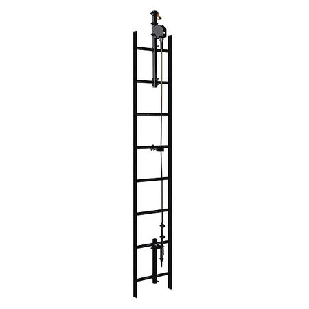 Cable Vertical Safety System, 50 ft, 620 lb Weight Capacity, Silver