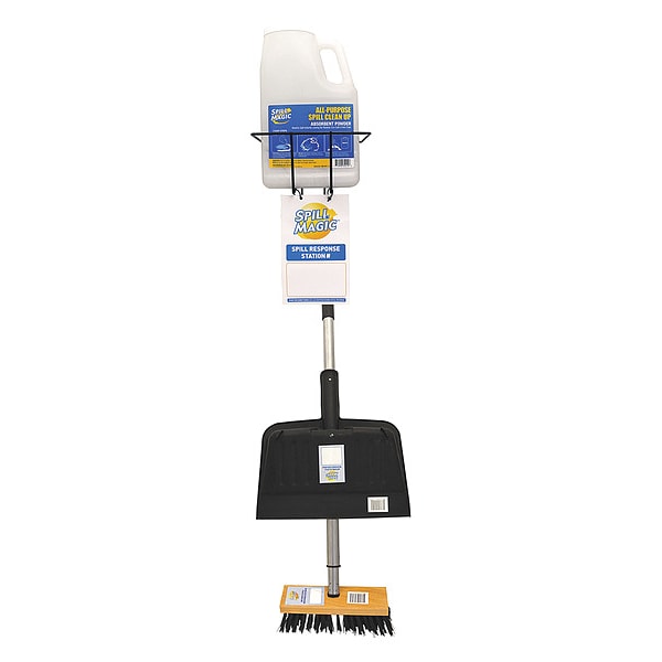 Spill Response Station Kit, Blk, 7-3/4
