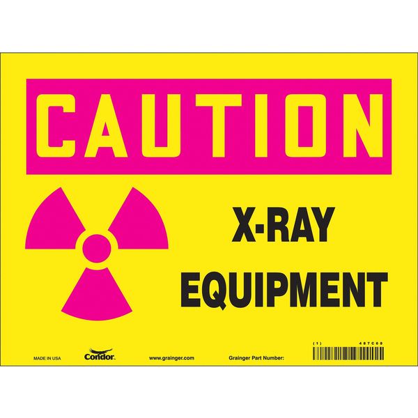 Safety Sign, 9 in H, 12 in W, Polyethylene, Vertical Rectangle, 487C68