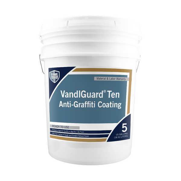 Anti-Graffiti Barrier, White, 5 gal. Size