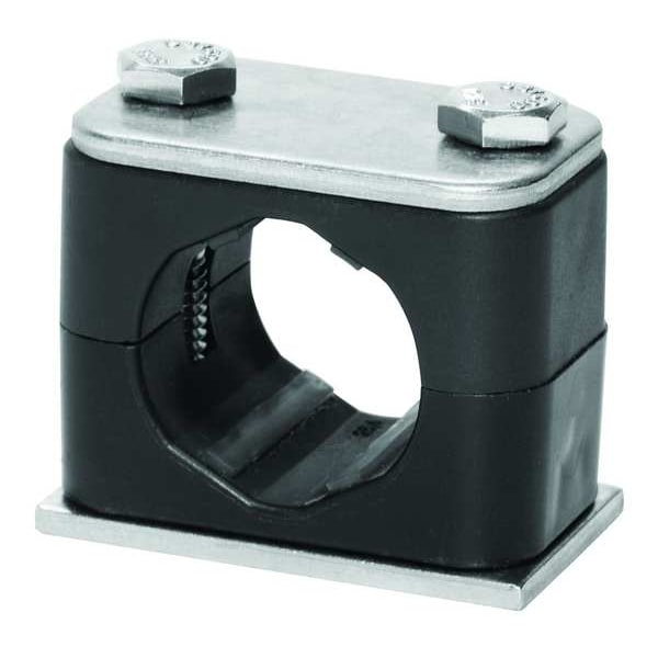 Tube Clamp, 1.69in H, 316 SS, Size 1/2in