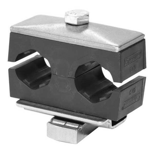 Tube Clamp, Size 51/64in x 51/64in