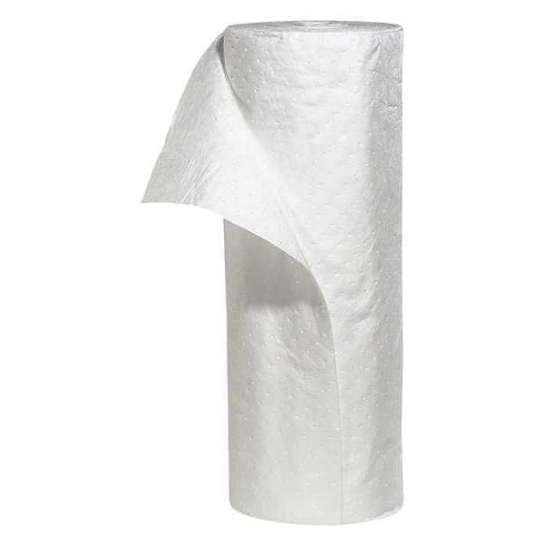 Sorbents, 59.1 gal. Oil Absorbed, White, Polypropylene
