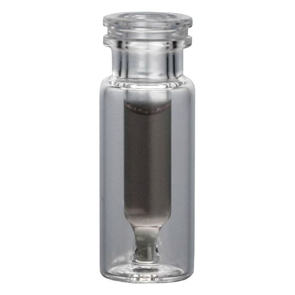 Snap Ring Vial, Glass, Clear, 300uL, PK100