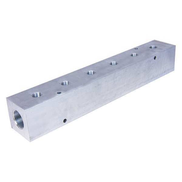 Manifold, 6 Outlets, Outlet Size 3/4