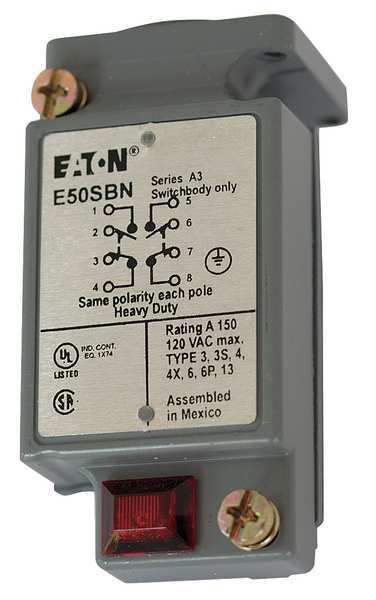 Cutler-Hammer 2NC/2NO Limit Switch Body Nema 1, 2, 4, 6, 6P, 12, 13