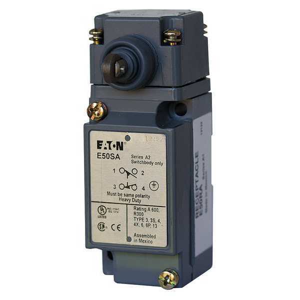 Heavy Duty Limit Switch, Plunger, Roller, 2NC/2NO, 10A @ 600V AC