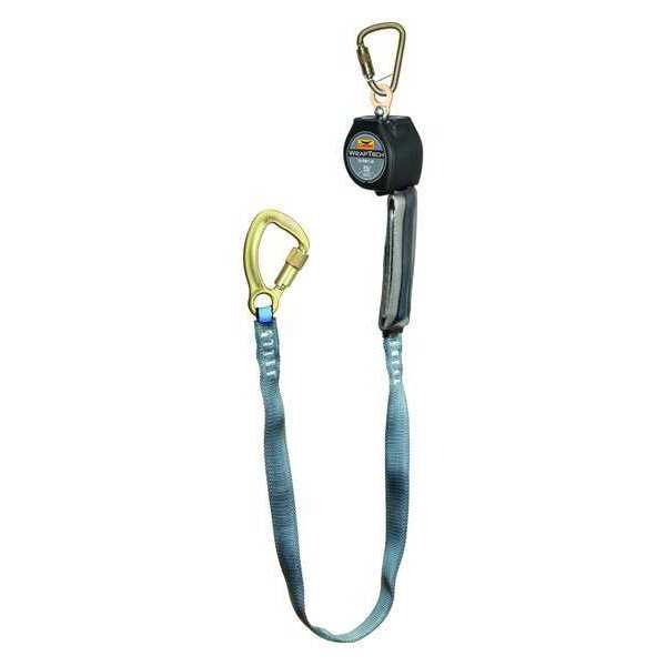 Self Retracting Lifeline, 9 ft., 310 lb. Weight Capacity, Black