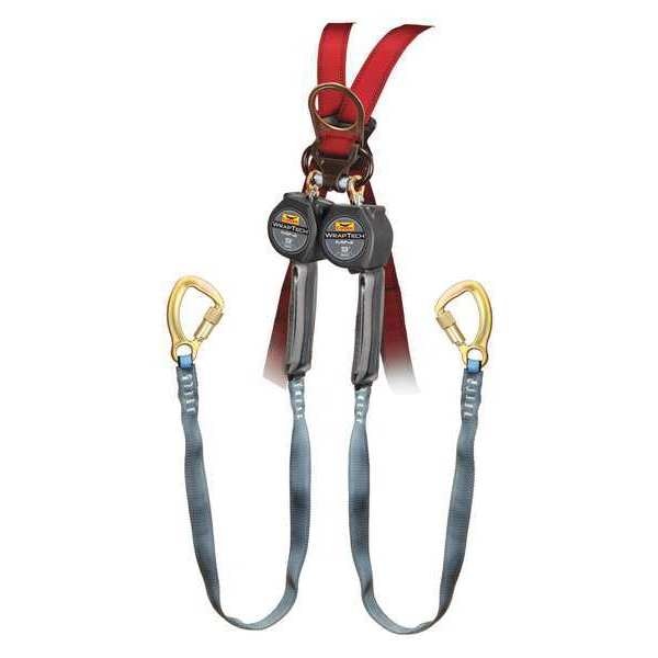 Self Retracting Lifeline, 9 ft., 310 lb. Weight Capacity, Black