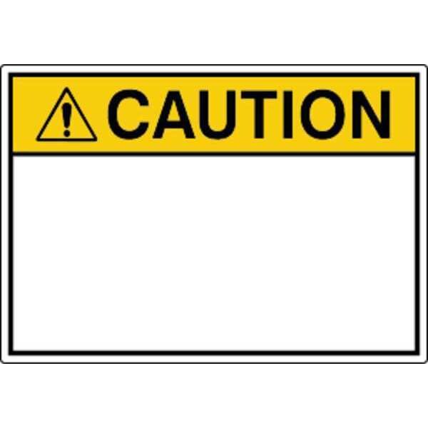 Label, Safety, 3-1/2 in. H, Caution, PK5
