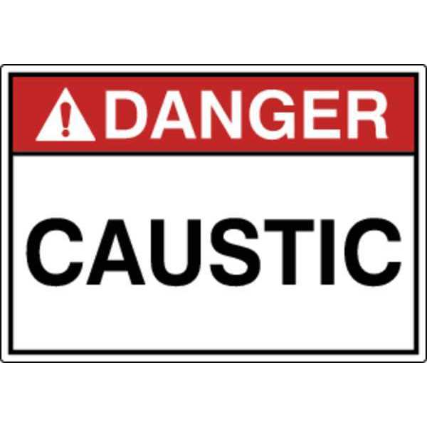 Label, Safety, Danger Cauctic, English, PK5