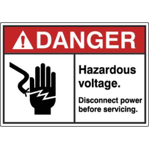 Label, Electrical Hazard, 3-1/2 in. H, PK5, HWL-535-703-5PK