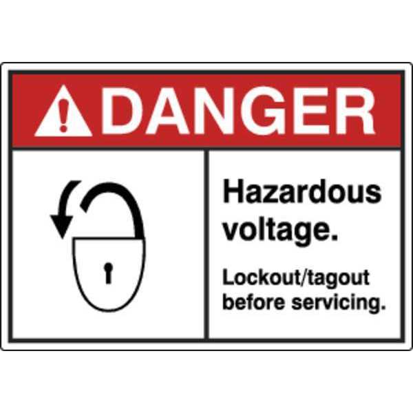 Label, Electrical Hazard, 3-1/2 in. H, PK5, HWL-535-705-5PK