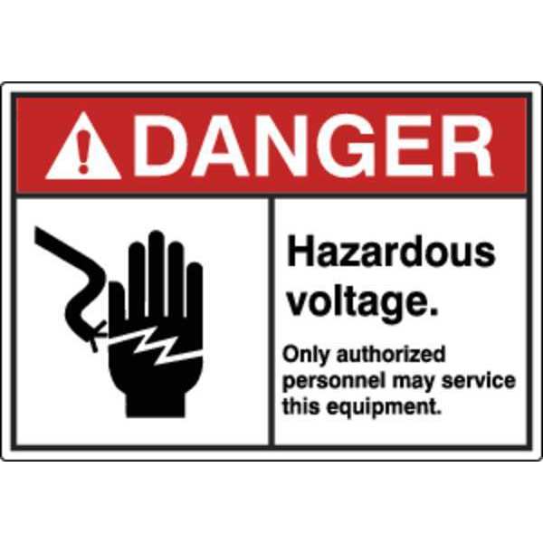 Label, Electrical Hazard, 3-1/2 in. H, PK5, HWL-535-709-5PK