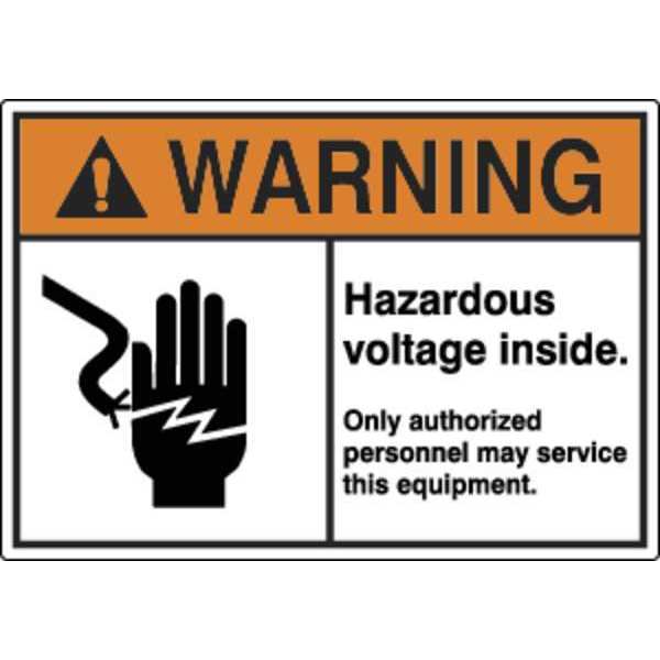 Label, Electrical Hazard, 3-1/2 in. H, PK5, HWL-535-712-5PK