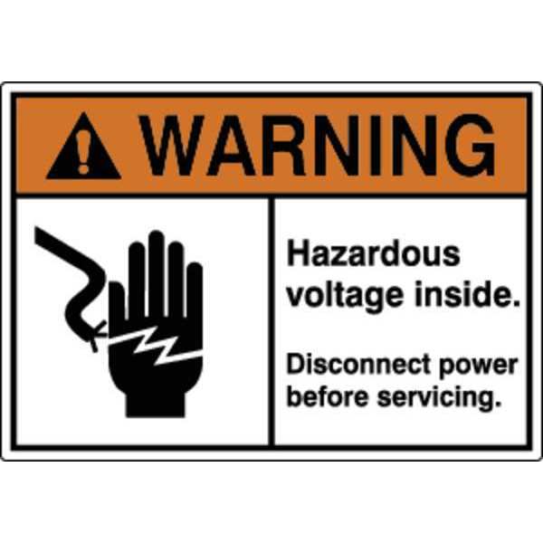 Label, Electrical Hazard, 3-1/2 in. H, PK5, HWL-535-713-5PK