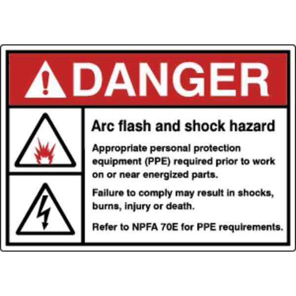 Label, Electrical Hazard, 3-1/2 in. H, PK5, HWL-535-710-5PK