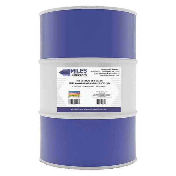 55 gal Rust and Oxidation Oil Drum 46 ISO Viscosity, 20W SAE, Amber