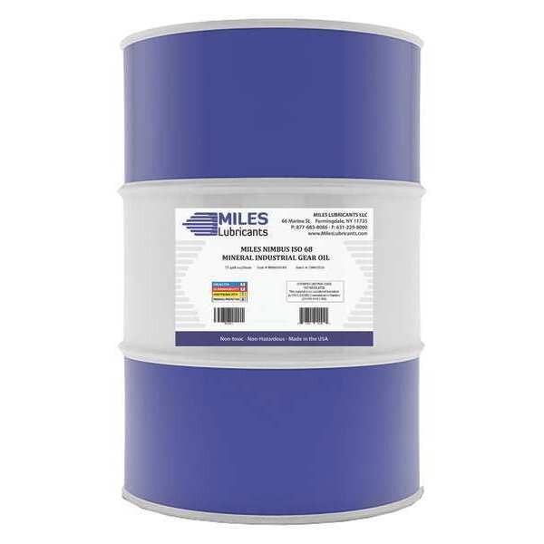 55 gal Gear Oil Drum 68 ISO Viscosity, 80W SAE, Amber