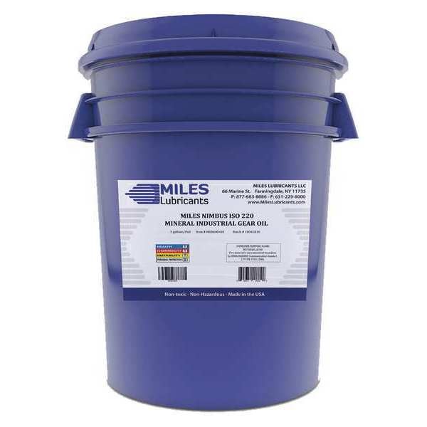 5 gal Gear Oil Pail 220 ISO Viscosity, 90W SAE, Amber