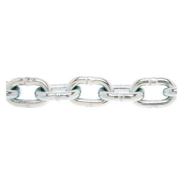 Chain, 20ft, 3/8in, Proof Coil, Zinc Plated