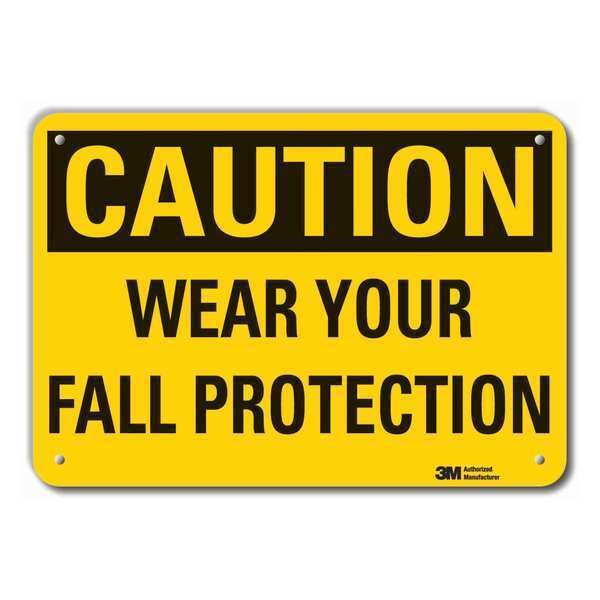 Caution Sign, 7 in. H, Aluminum