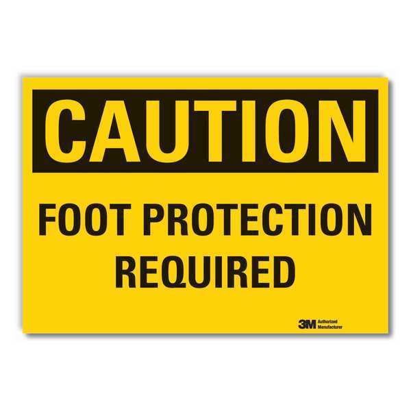 Caution Sign, 10 in. H, Vinyl
