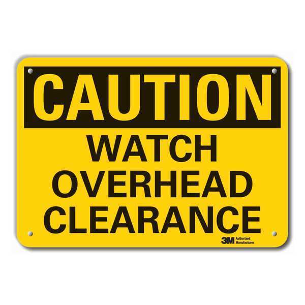 Caution Sign, 7 in. H, Aluminum, LCU3-0295-RA_10x7