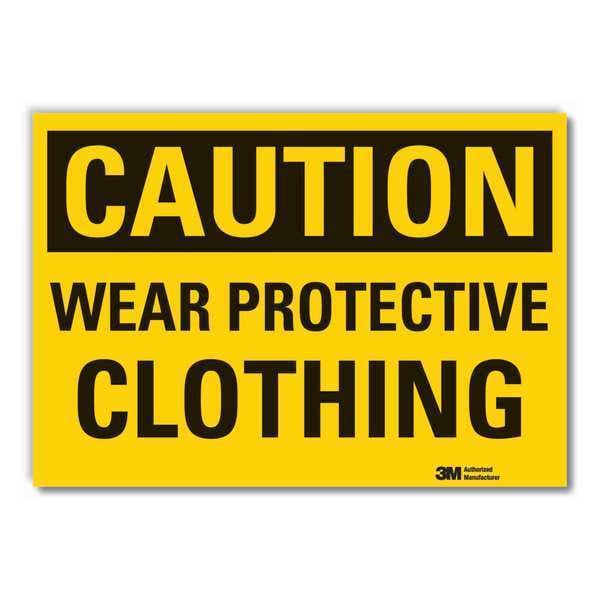 Caution Sign, 3-1/2 in. H, Vinyl, LCU3-0296-RD_5x3.5
