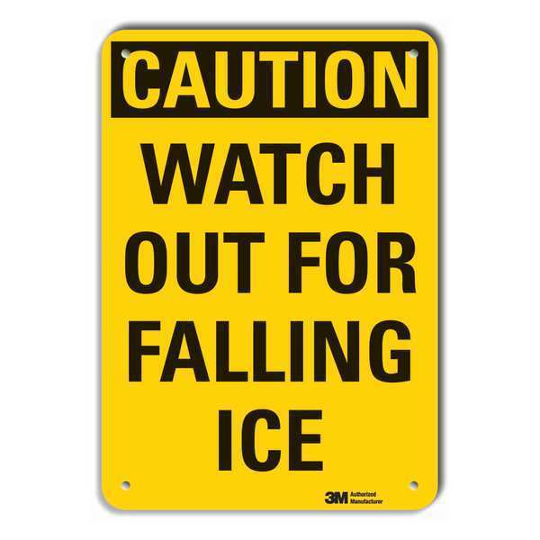 Caution Sign, 10 in H, 7 in W, Plastic, Horizontal Rectangle, English, LCU3-0302-NP_7x10