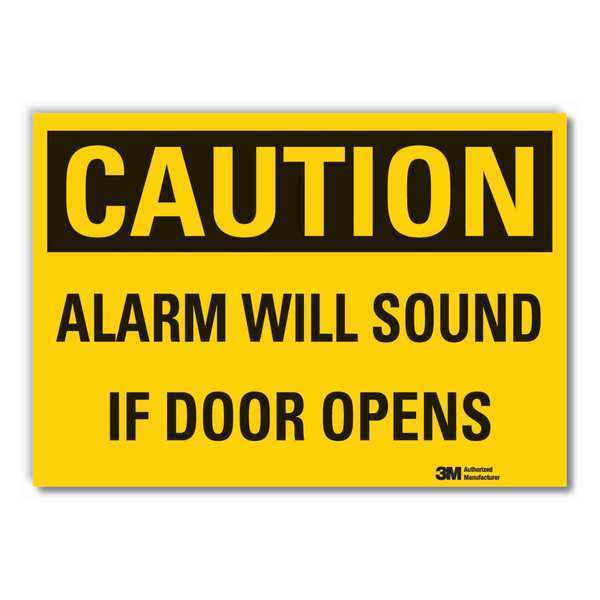 Caution Sign, 7 in. H, Vinyl, LCU3-0326-RD_10x7