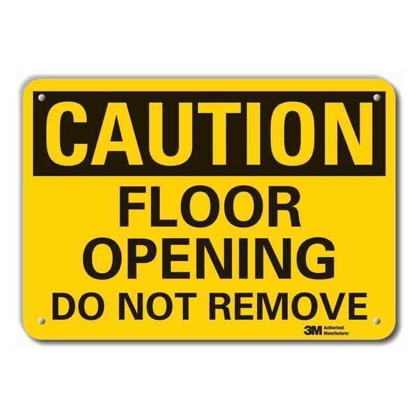 Caution Sign, 10 in H, Aluminum, LCU3-0310-RA_14x10