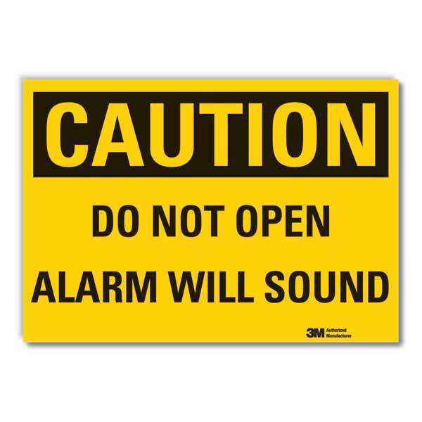 Caution Sign, 3-1/2 in. H, Vinyl, LCU3-0315-RD_5x3.5
