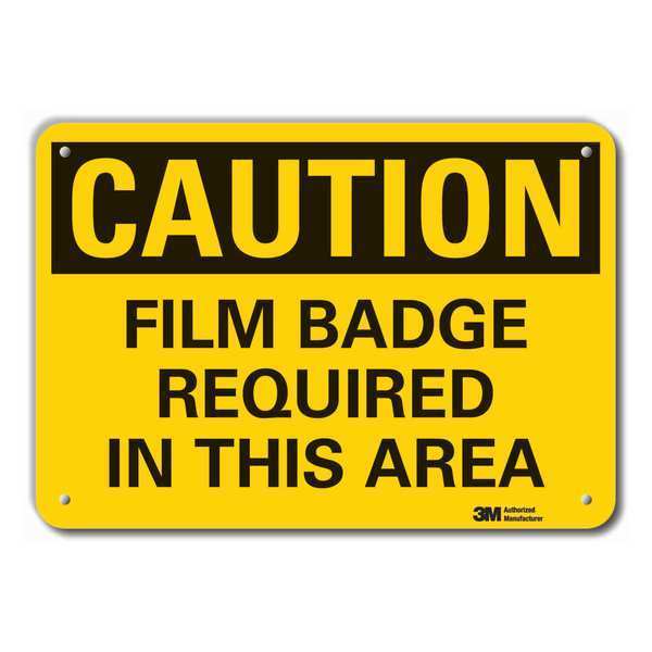 Caution Sign, 10 in H, 14 in W, Plastic, Horizontal Rectangle, LCU3-0340-NP_14x10