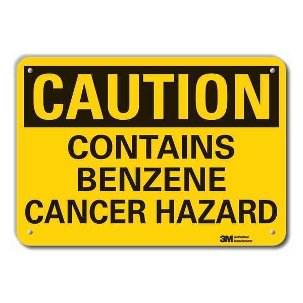 Caution Sign, 7 in H, 10 in W, Plastic, Vertical Rectangle, English, LCU3-0327-NP_10x7